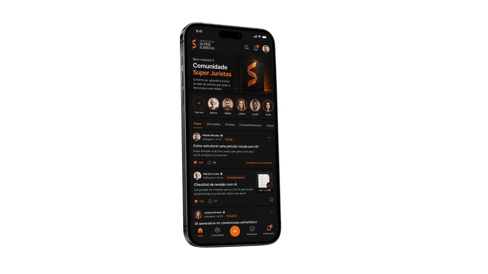 App da Comunidade Super Juristas